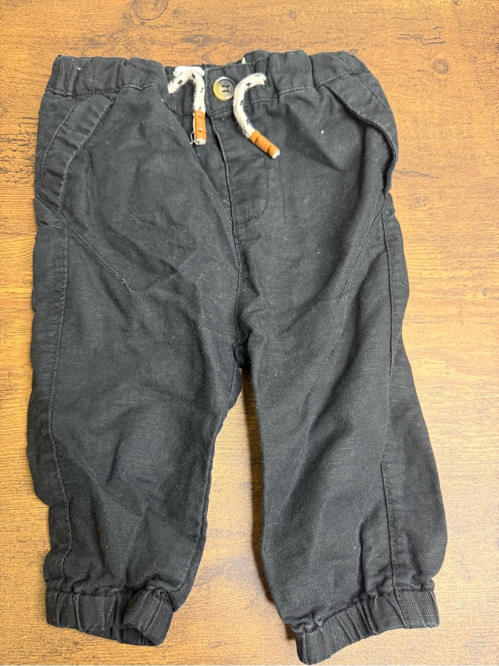 ⭐️5 for $20⭐️ Castro Toddler Black Jogger Pants with Drawstring 6-12M